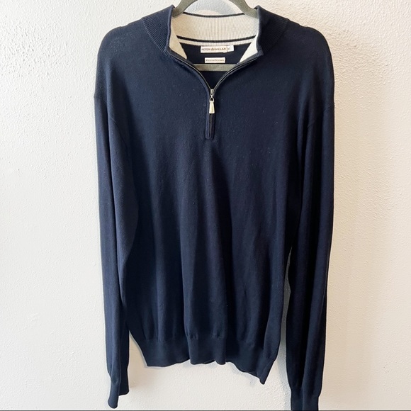 Peter Millar Other - Peter Millar cotton cashmere sweater navy size med